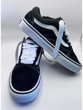 Vans Old Skool Black and White Low Top Sneakers